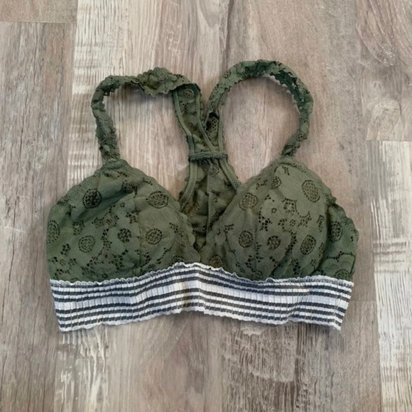 Aerie Green Lace Bralette - Picture 1 of 4